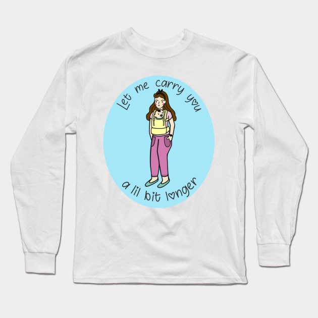 Baby wearing mama Long Sleeve T-Shirt by littleoceans